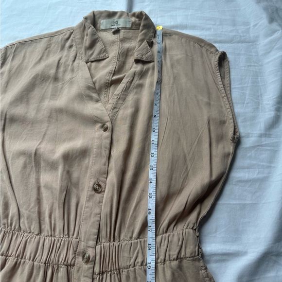 Thread + Supply Tan Button Up Dress - Small - Neutral/Minimalist - - Picture 6 of 12